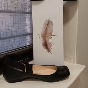 Jessica Simpson leather ballet flats